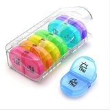 Maxbell 14 Compartment Tablet Organizer Container Tablet Dispenser for Office Travel