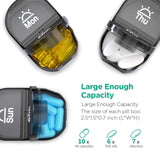 Maxbell 14 Compartment Tablet Organizer Box Portable Tablet Storage Case for Camping