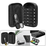 Maxbell Portable Pill Cases with 7 Individual Pill Boxes 21 Grid Sealing Design