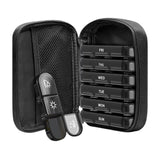 Maxbell Portable Pill Cases with 7 Individual Pill Boxes 21 Grid Sealing Design