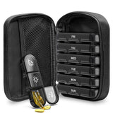 Maxbell Portable Pill Cases with 7 Individual Pill Boxes 21 Grid Sealing Design