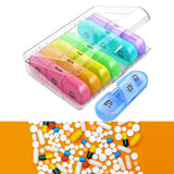 Maxbell Portable Weekly Pill Organizer Reminder