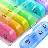 Maxbell Portable Weekly Pill Organizer Reminder