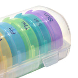 Maxbell Pill Cases with 7 Individual Pill Boxes 21 Grids Sealing Transparent