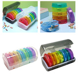 Maxbell Pill Cases with 7 Individual Pill Boxes 21 Grids Sealing Transparent