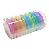 Maxbell Pill Cases with 7 Individual Pill Boxes 21 Grids Sealing Transparent
