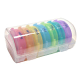 Maxbell Pill Cases with 7 Individual Pill Boxes 21 Grids Sealing Transparent