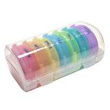 Maxbell Pill Cases with 7 Individual Pill Boxes 21 Grids Sealing Transparent