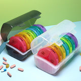 Maxbell Pill Cases with 7 Individual Pill Boxes 21 Grids Sealing Transparent
