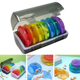 Maxbell Pill Cases with 7 Individual Pill Boxes 21 Grids Sealing Black
