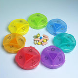 Maxbell Pill Cases with 7 Individual Pill Boxes 21 Grids Sealing Black