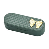 Maxbell 4 Grids Portable Pill Organizers Daily Work Traveling Pill Cases Holder Heavy green