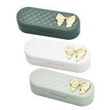 Maxbell 4 Grids Portable Pill Organizers Daily Work Traveling Pill Cases Holder Heavy green