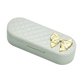 Maxbell 4 Grids Portable Pill Organizers Daily Work Traveling Pill Cases Holder Green