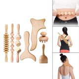 Maxbell Manual Wood Massage Tools Muscle Roller Tool Anti Cellulite B