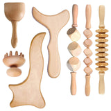 Maxbell Manual Wood Massage Tools Muscle Roller Tool Anti Cellulite B