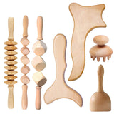 Maxbell Manual Wood Massage Tools Muscle Roller Tool Anti Cellulite B