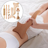 Maxbell Manual Wood Massage Tools Muscle Roller Tool Anti Cellulite B