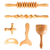 Maxbell Manual Wood Massage Tools Muscle Roller Tool Anti Cellulite C