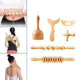 Maxbell Manual Wood Massage Tools Muscle Roller Tool Anti Cellulite C