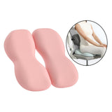 Maxbell Back Seat Support Cushion Pillow Hip Waist Soft for Chairs Office Stools Pink