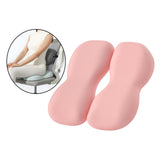 Maxbell Back Seat Support Cushion Pillow Hip Waist Soft for Chairs Office Stools Pink