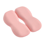 Maxbell Back Seat Support Cushion Pillow Hip Waist Soft for Chairs Office Stools Pink