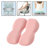 Maxbell Back Seat Support Cushion Pillow Hip Waist Soft for Chairs Office Stools Pink