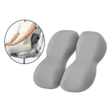 Maxbell Back Seat Support Cushion Pillow Hip Waist Soft for Chairs Office Stools Grey