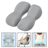 Maxbell Back Seat Support Cushion Pillow Hip Waist Soft for Chairs Office Stools Grey