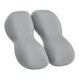 Maxbell Back Seat Support Cushion Pillow Hip Waist Soft for Chairs Office Stools Grey