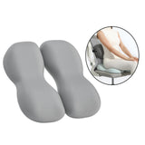 Maxbell Back Seat Support Cushion Pillow Hip Waist Soft for Chairs Office Stools Grey