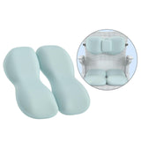 Maxbell Back Seat Support Cushion Pillow Hip Waist Soft for Chairs Office Stools Blue