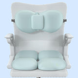 Maxbell Back Seat Support Cushion Pillow Hip Waist Soft for Chairs Office Stools Blue