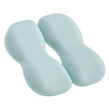 Maxbell Back Seat Support Cushion Pillow Hip Waist Soft for Chairs Office Stools Blue