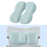 Maxbell Back Seat Support Cushion Pillow Hip Waist Soft for Chairs Office Stools Blue
