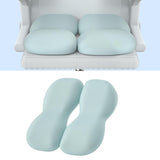 Maxbell Back Seat Support Cushion Pillow Hip Waist Soft for Chairs Office Stools Blue
