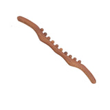 Maxbell Wood Massage Stick 10 Beads Rolling Pin Massager for Body Leg Shoulder Waist