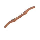 Maxbell Wood Massage Stick 10 Beads Rolling Pin Massager for Body Leg Shoulder Waist