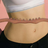 Maxbell Wood Massage Stick 10 Beads Rolling Pin Massager for Body Leg Shoulder Waist