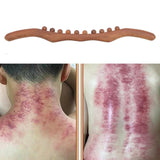 Maxbell Wood Massage Stick 10 Beads Rolling Pin Massager for Body Leg Shoulder Waist