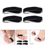 Maxbell 4x Hammer Toe Wraps Toe Straighteners Elasticity Cushioned Bandages for Men