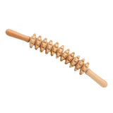 Maxbell Manual Wooden Massage Roller Abdomen Massager Stick