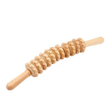 Maxbell Manual Wooden Massage Roller Abdomen Massager Stick