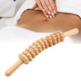 Maxbell Manual Wooden Massage Roller Abdomen Massager Stick