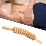 Maxbell Manual Wooden Massage Roller Abdomen Massager Stick