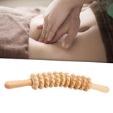 Maxbell Manual Wooden Massage Roller Abdomen Massager Stick