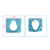 Maxbell Toilet seat Commode Panel Potty Chairs Elderly Sturdy Square with Hole