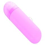 Maxbell Travel Toothbrush Case Durable Dustproof Transparent Cover for Toothpaste purple