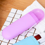 Maxbell Travel Toothbrush Case Durable Dustproof Transparent Cover for Toothpaste purple